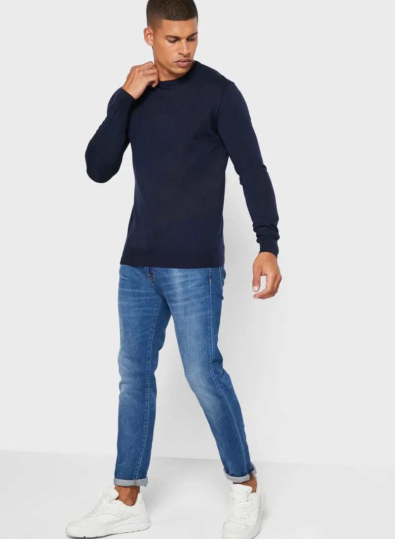 Mango Man Essential Crew Neck Sweater