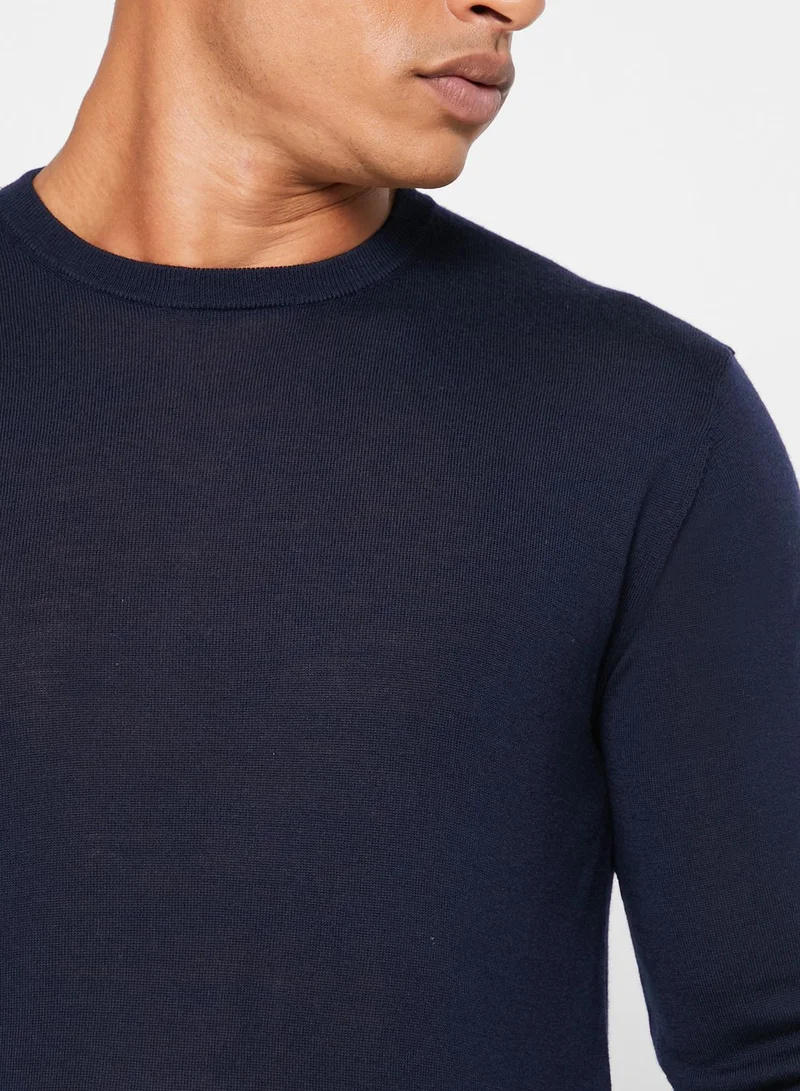 Mango Man Essential Crew Neck Sweater