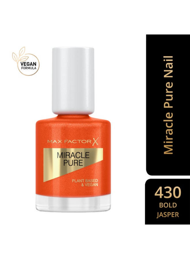 Max Factor Miracle Pure Nail Polish, Healing Crystal Collection - Bold Jasper, 12Ml - Image 2