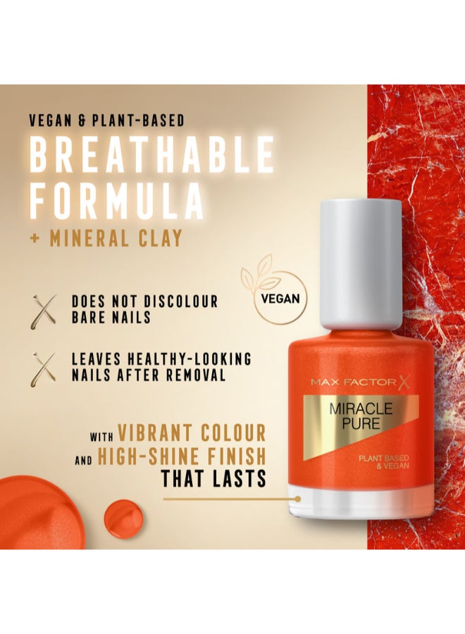 Max Factor Miracle Pure Nail Polish, Healing Crystal Collection - Bold Jasper, 12Ml - Image 5