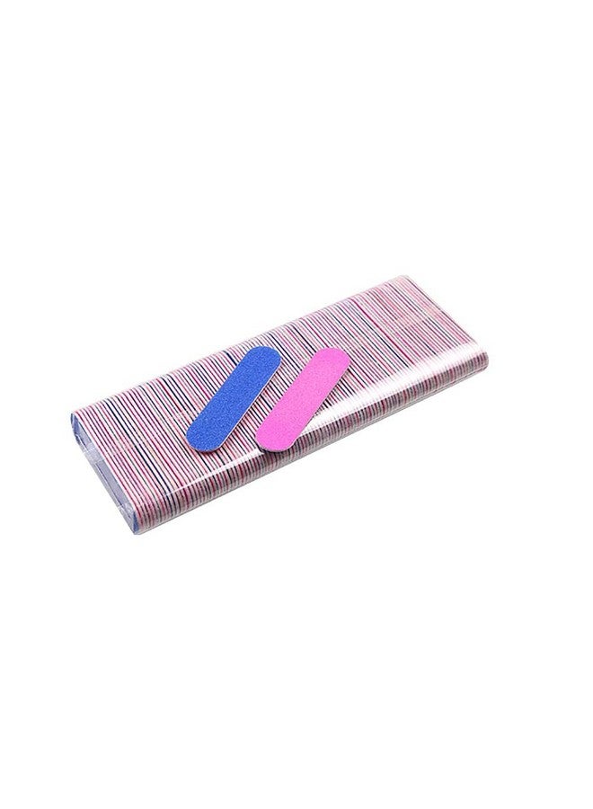 MR.THINDZ® Mini Nail Files 100 Pcs Disposable Double Sided Nail File Beauty Care Cosmetic Pedicure Manicure Emery Boards Travel Size for Men, Women, Kids (Blue and Pink) - Image 5