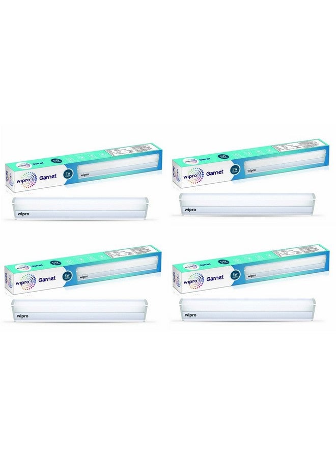 Wipro Garnet 5W LED Batten for Living Room & Bedroom | 1 Ft | Coolwhite (6500K) | 500 lumen| Bright & Energy Efficient Tubelight for Home & Office | Tubelight for Dressing Table & Mirror | Pack of 4 - Image 1