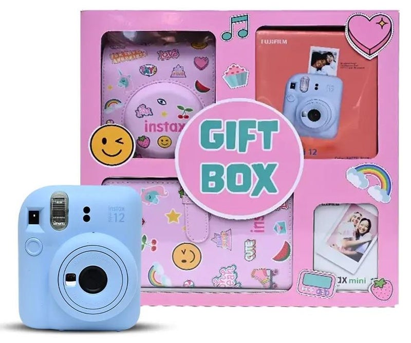 Instax Fujifilm instax mini 12 Gift Box Album - Pastel Blue - Image 1