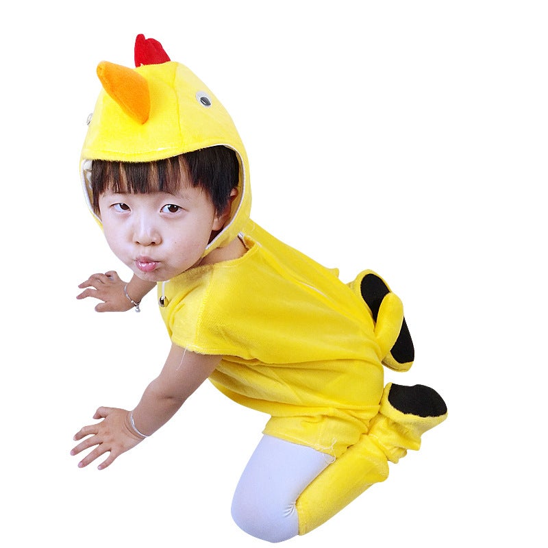 ملابس أداء حيوانات يوم الأطفال صيفية بأكمام قصيرة لأنشطة رياض الأطفال ملابس أداء للأطفال تنكرية - Image 1