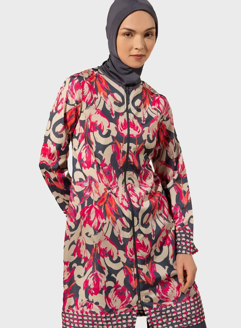 Mayo Bella by Modanisa Button Down Tunic & Pants Set