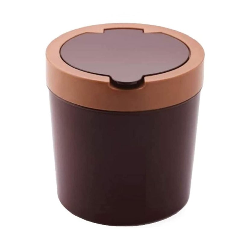 PUTHAK Multiuse Mini Trash Dustbin for Study Table Washroom Bedroom Office Dressing Room Pack of 1 Random Color Will Be Sent  - Image 1