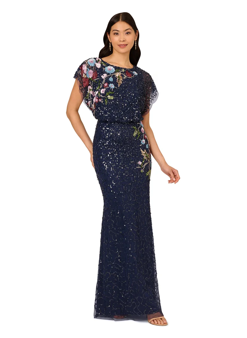 ادريانا بابيل Embellished Mermaid Maxi Dress