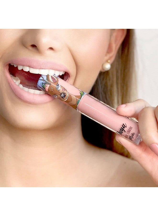 YuYa Cosmetics Republics Set Of 2 "Bonita" Liquid Lipsticks With Exclusive Distinctive Design On Cap Sleek Matte Finish Longlasting Formula And Easy To Apply. - Image 3
