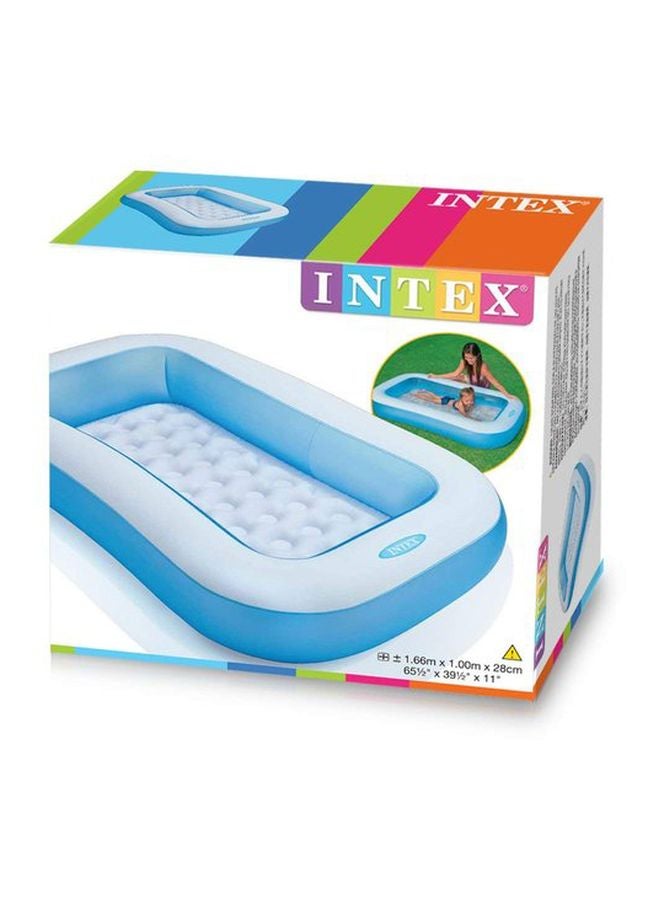 INTEX Inflatable Rectangular Pool 57403 166x100x25cm - Image 4