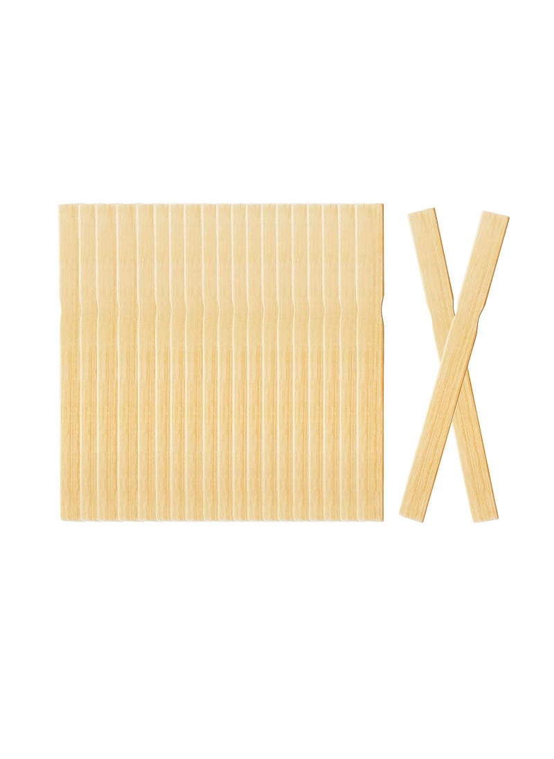 CR CHRWLIN Paint Stir Sticks Bulk 12 inch 100pc Wooden Paint Stirrers Mixing Stick Large Popsicle Sticks for Crafts 