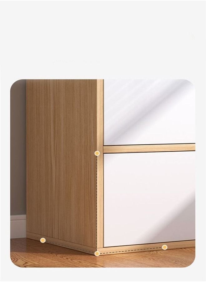 C&C Home Multipurpose Modern Design Storage Rack Spacious Wood Bookcase Home Decoration Items Storage Stand Bookshelf Floor Rack Display Rack for Living Room Bedroom Home Office 140x24x80 cm  - Image 5
