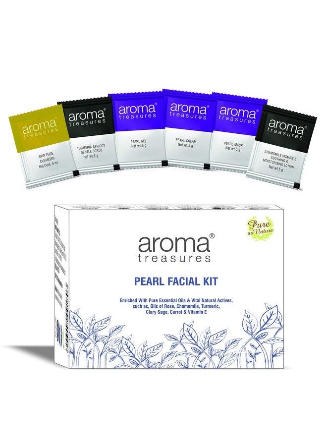 Aroma Treasures One Time Use Pearl Facial Kit For All Skin Type  - Image 1