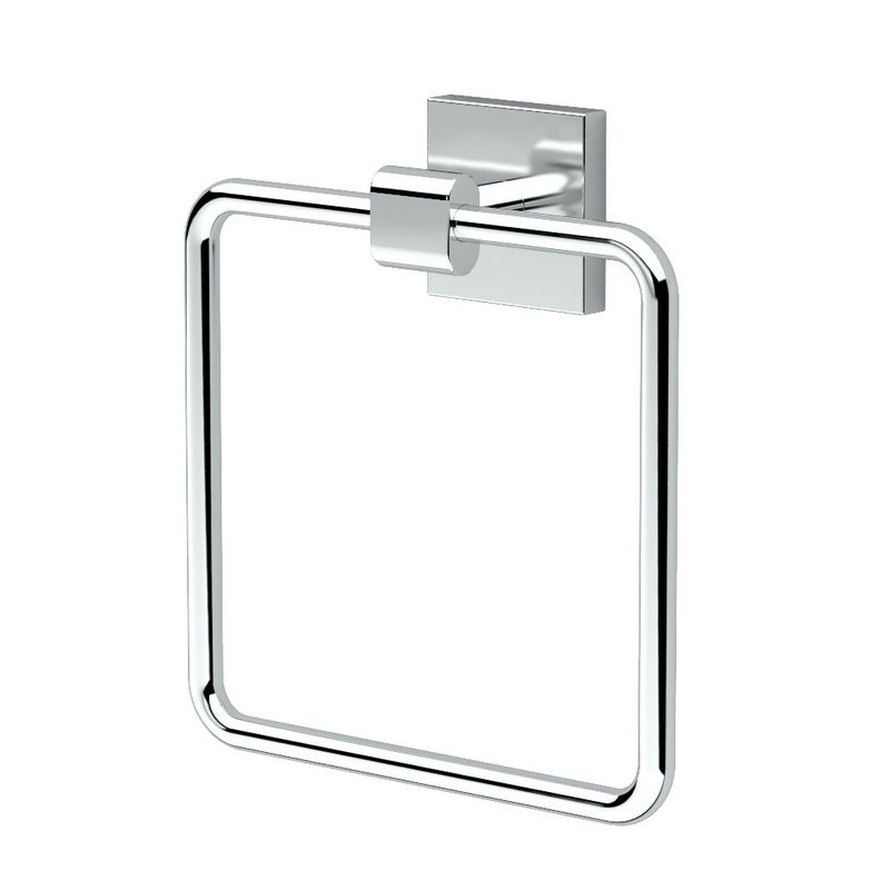 Gatco 4052 Elevate Towel Ring, Chrome, 6.13" Wide - Image 1