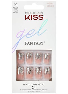 KISS gel Fantasy 24 Nails Size M KGN01C  - Image 1