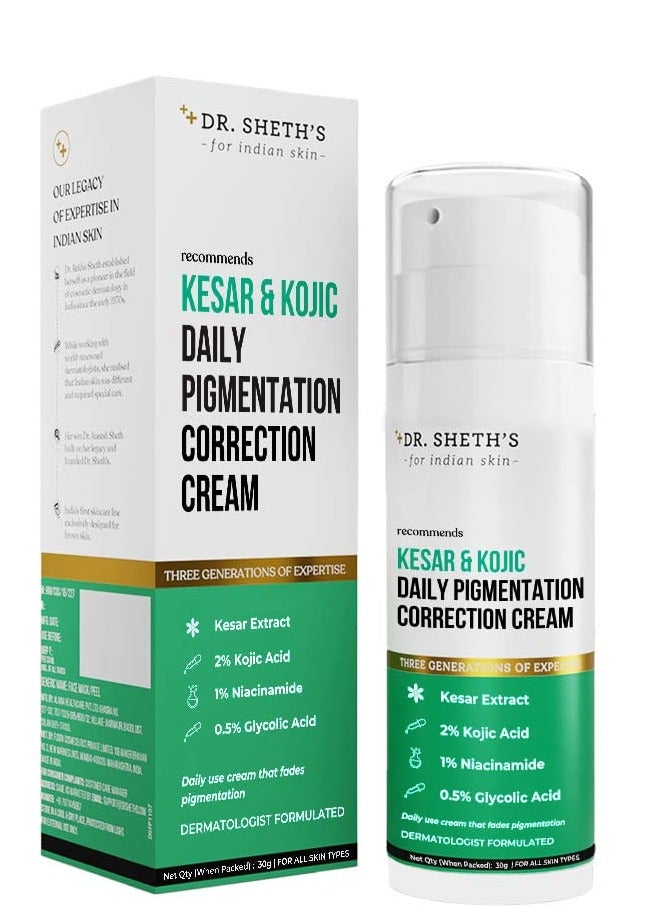 Dr. Sheth's Kesar & Kojic Daily Pigmentation Correction Cream - Image 1