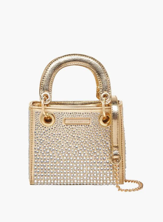 سيليست Embellished Crossbody Bag with Chain Strap Ramadan Collection