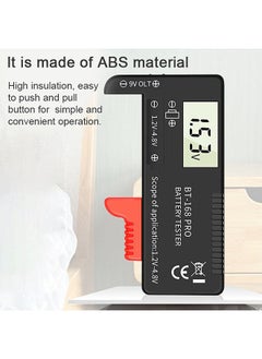 Generic 168 PRO Digital Display Universal Battery Tester Portable Battery Capacity Indicator Practical Battery Level Checker Voltage Meter Electric Quantity Monitor Detector for 9V 1.2V-4.8V Battery  - Image 3