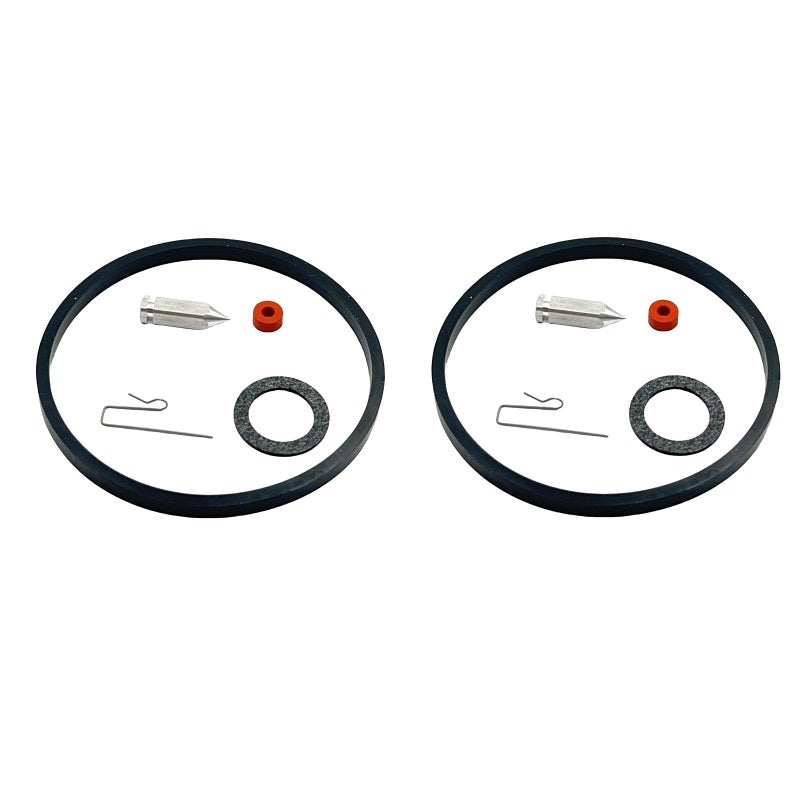 Ulifebet 2 Set Carburetor Needle Seat Bowl Gasket Kit Carb Repair Kit Compatible with Tecumseh V40 V50 V60 VM80 H30 VM100 HMSK HSSK LEV LV OH195 Replace 631021 631021B 631021A 525212 - Image 3