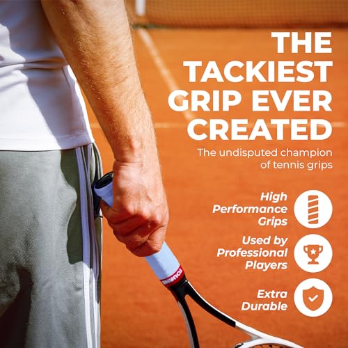 TOURNA جهاز TOURNA Mega Tac Extra Tacky Overgrip، أزرق (30 حزمة) (MT-30-XLB) - Image 4