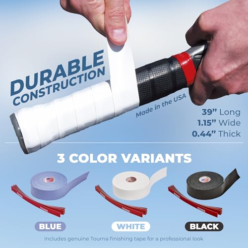 TOURNA جهاز TOURNA Mega Tac Extra Tacky Overgrip، أزرق (30 حزمة) (MT-30-XLB) - Image 3