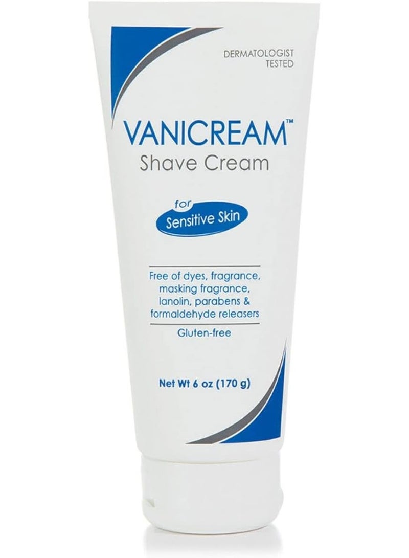Vanicream Shave Cream | Fragrance, and Gluten Free | For Sensitive Skin | 6 Ounce - Image 1