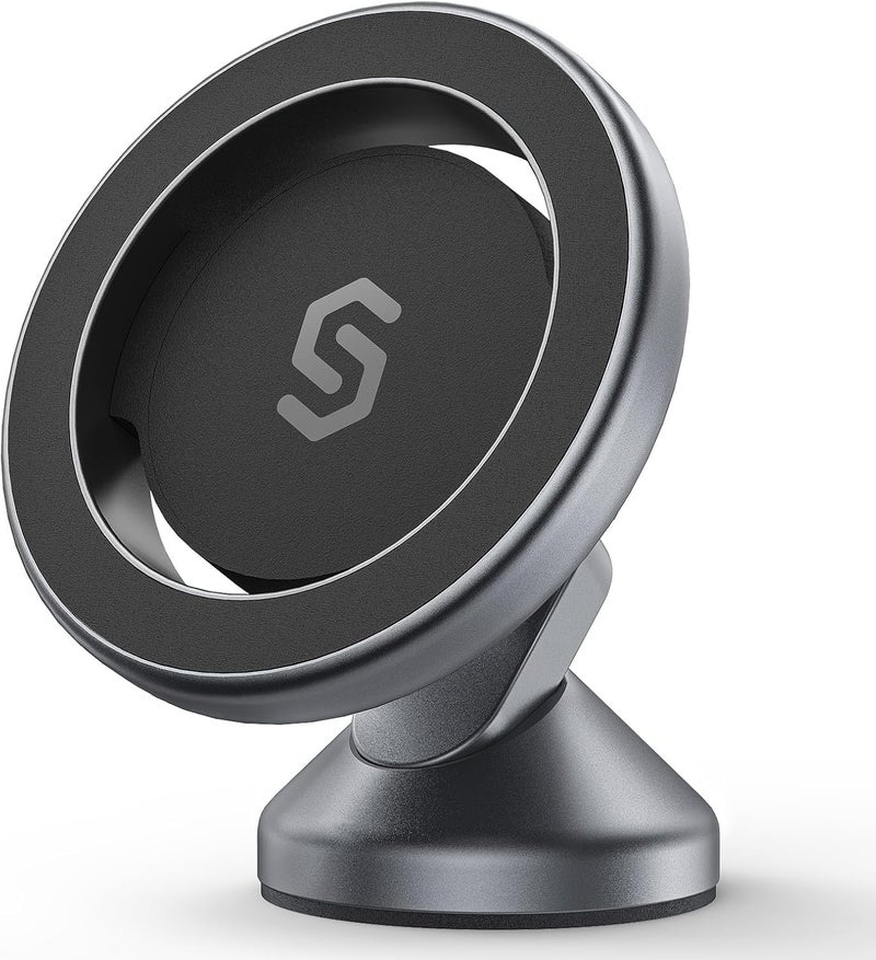 SYNCWIRE for MagSafe Car Mount - 360 Rotation Magnetic Phone Holder for Car Dashboard, Strong Magnet Car Phone Holder Mount Compatible iPhone 17 Pro Max Air 16 15 14 13 - Car Accessories for Women Men - Image 1