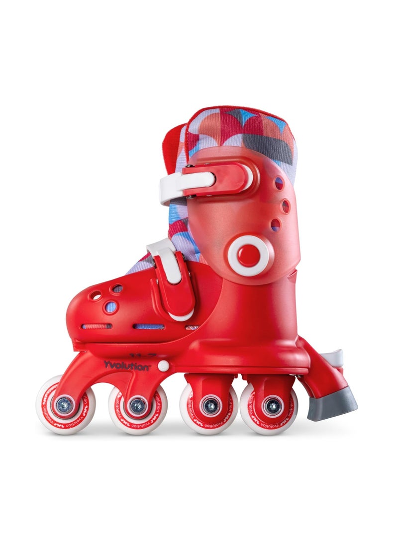 Yvolution Twista Learner Training Skates For Beginner - Size 12 - Red  - Image 3