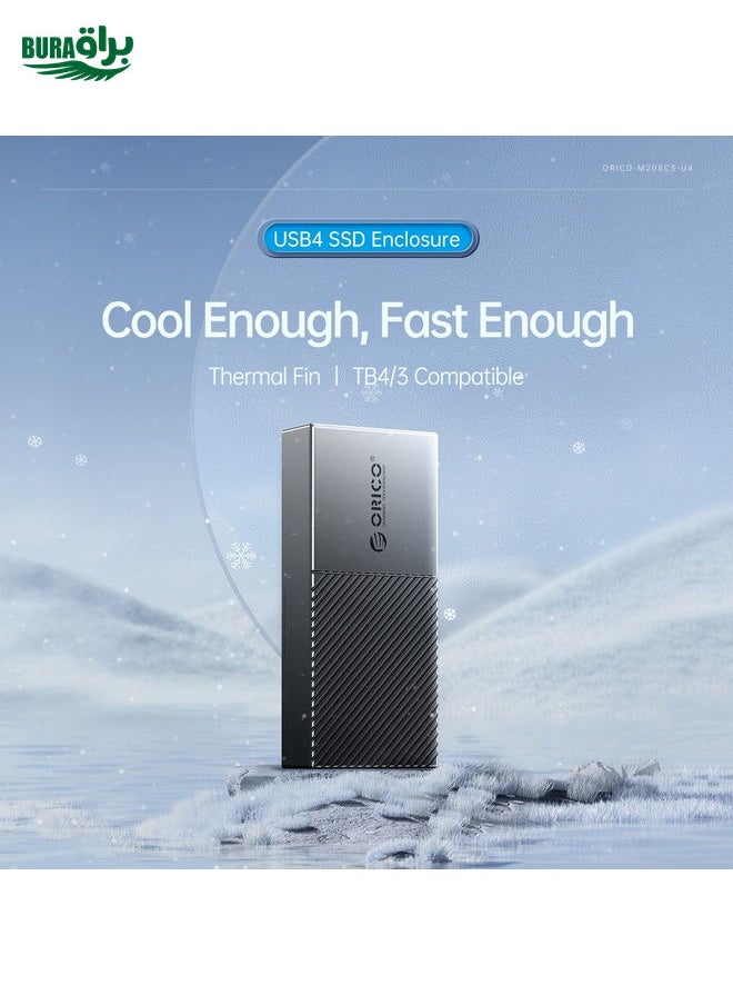 ORICO M206C3-G2-RG 10Gbps USB3.1 Gen2 Type-C M.2 NVMe SSD Enclosure(Gold)