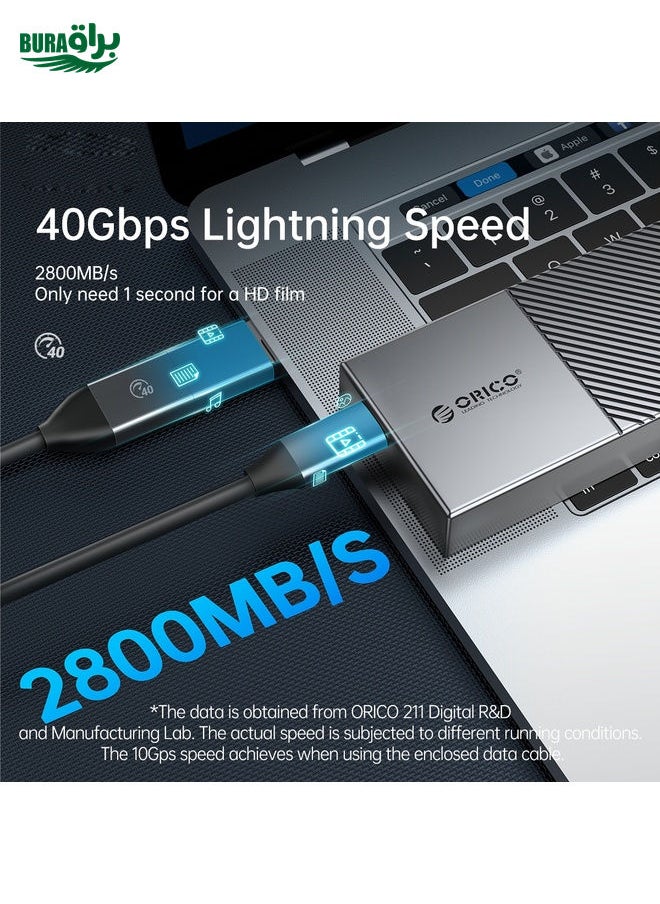 ORICO M206C3-G2-RG 10Gbps USB3.1 Gen2 Type-C M.2 NVMe SSD Enclosure(Gold)