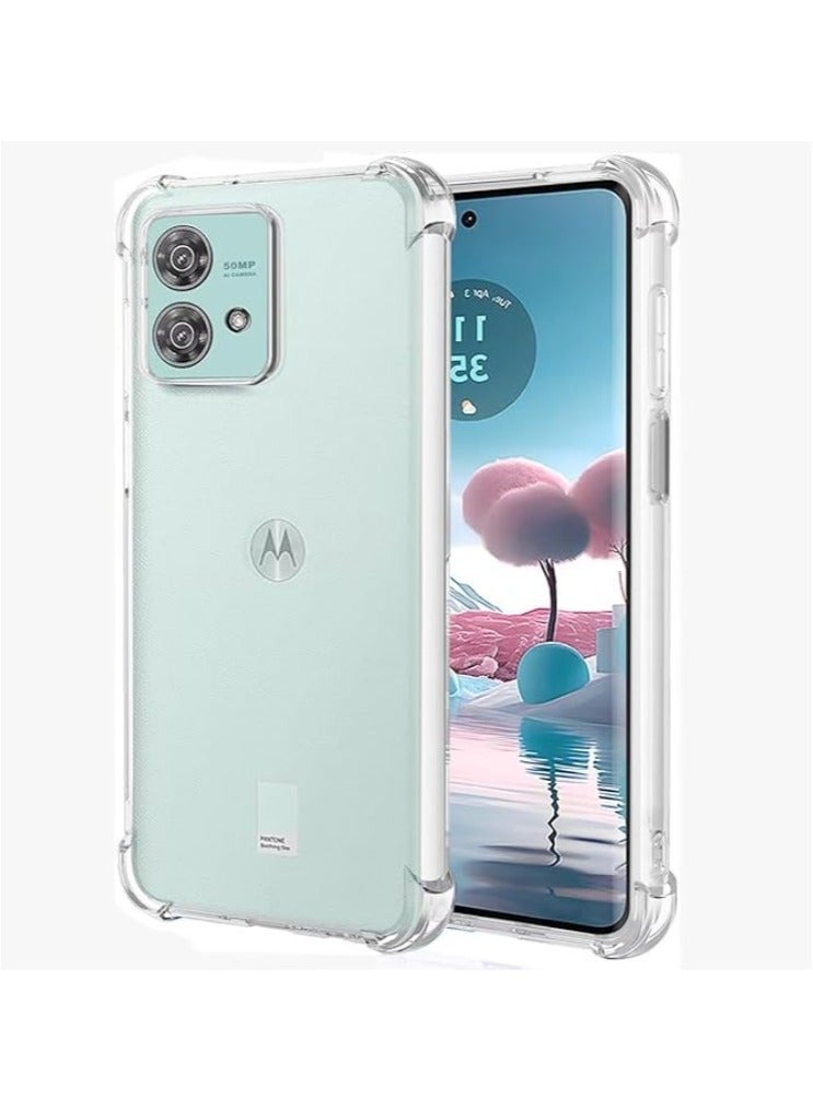 2 in 1 Motorola Edge 40 Neo 5G Phone Case Cover & Screen Protector - Shockproof Clear Slim TPU Protective Phone Cover & Full Coverage Delicate Touch Tempered Glass Screen Protector for Motorola Edge 40 Neo 5G - Image 3