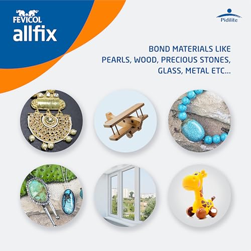 Pidilite Fevicol Allfix, 20ml - Pack of 3 | Clear and Non-Staining | All Purpose Adhesive |Strong Bind | Easy to Use | DIY Art & Craft | Suitable for Fixing crafts, Cardboard, Plastic, Wood, Plywood - Image 2