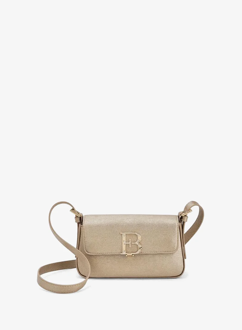 Floral Bella Embellished Logo Crossbody Bag with Adjustable Strap Ramadan Collection