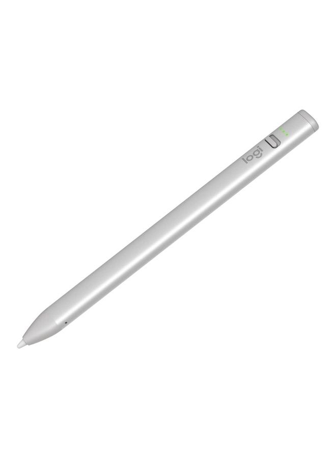 Logitech Crayon Digital Pencil for iPad (USB C Port Compatibility Only) Featuring Apple Pencil Technology, No Lag Pixel-Precision, and Dynamic Smart Tip with Fast USB C Charge Silver - Image 1