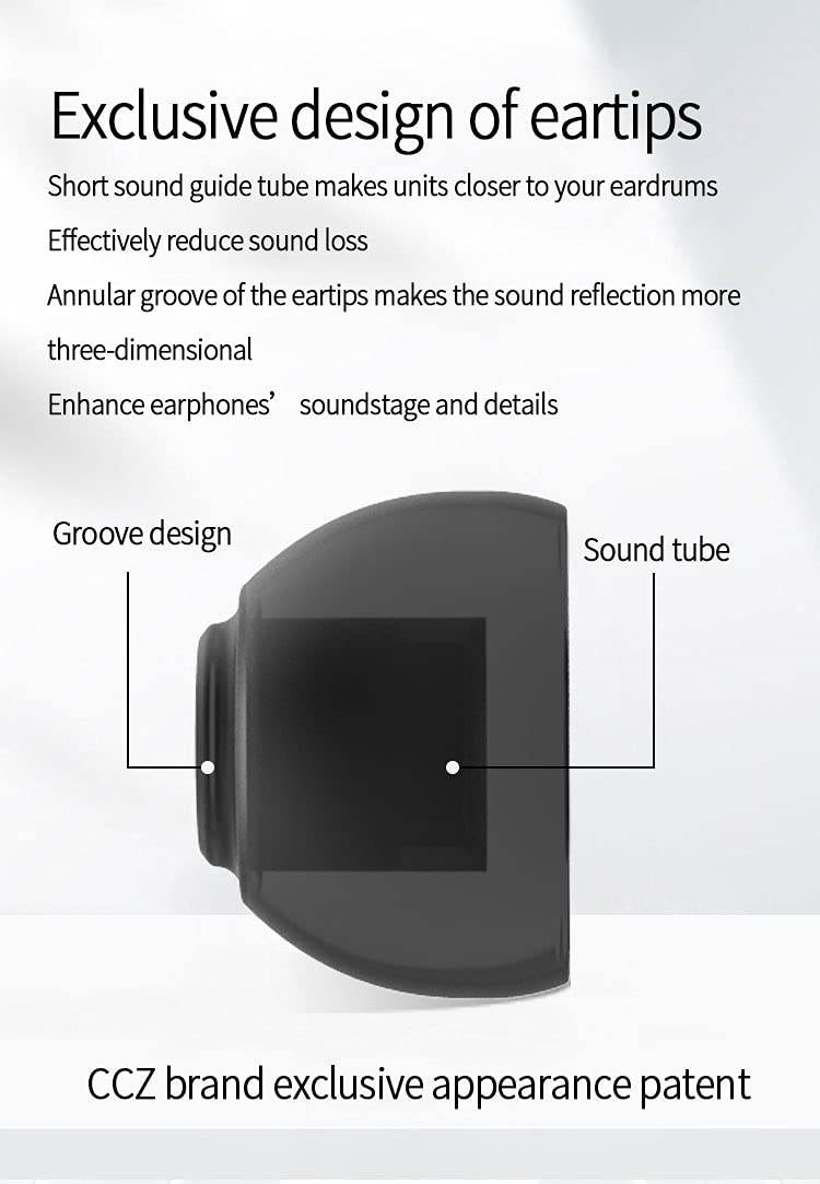 Kinboofi CCZ Melody Type-C in Ear Monitors, Dynamic Hybrid Dual Driver in Ear Headphones 1BA+1DD HiFi Wired Headphones Musicians IEM Upgrade Deep Bass Suitable for Audiophile Musician (Melody-Green, No MIC)… - Image 3