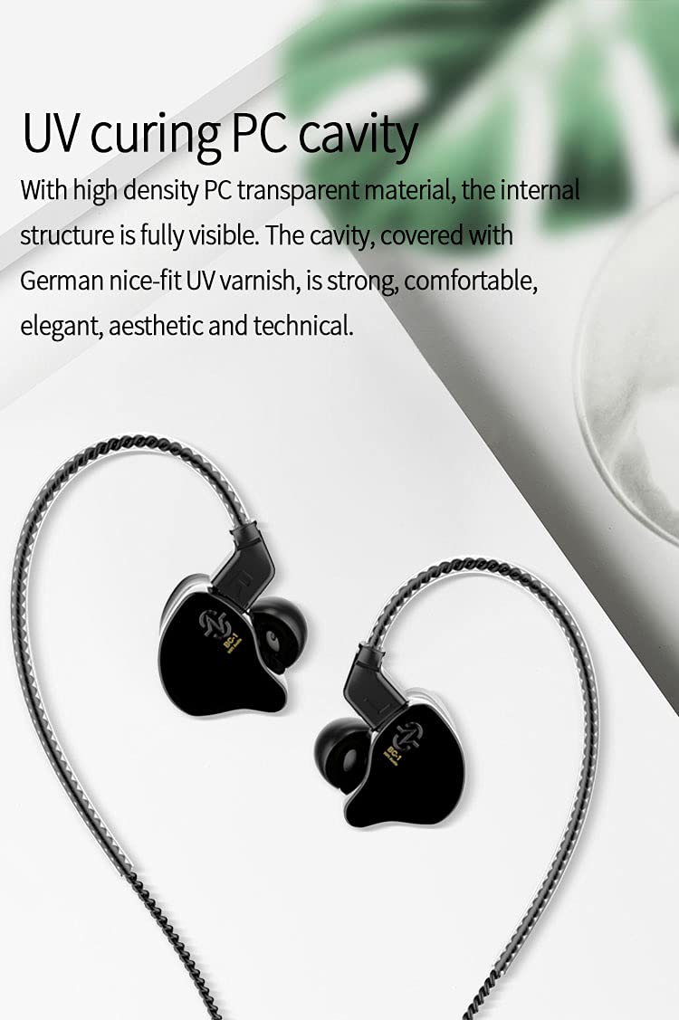 Kinboofi CCZ Melody Type-C in Ear Monitors, Dynamic Hybrid Dual Driver in Ear Headphones 1BA+1DD HiFi Wired Headphones Musicians IEM Upgrade Deep Bass Suitable for Audiophile Musician (Melody-Green, No MIC)… - Image 5
