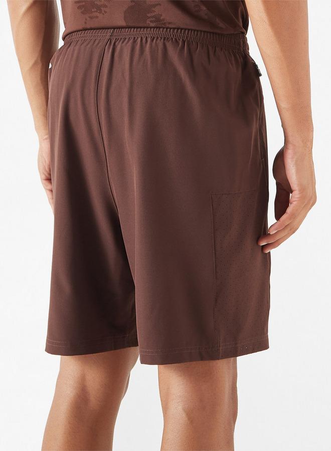 Kappa Logo Detail Shorts with Elasticated Waistband and Pockets - Image 3