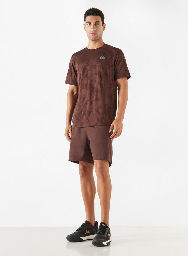 Kappa Logo Detail Shorts with Elasticated Waistband and Pockets - Image 2