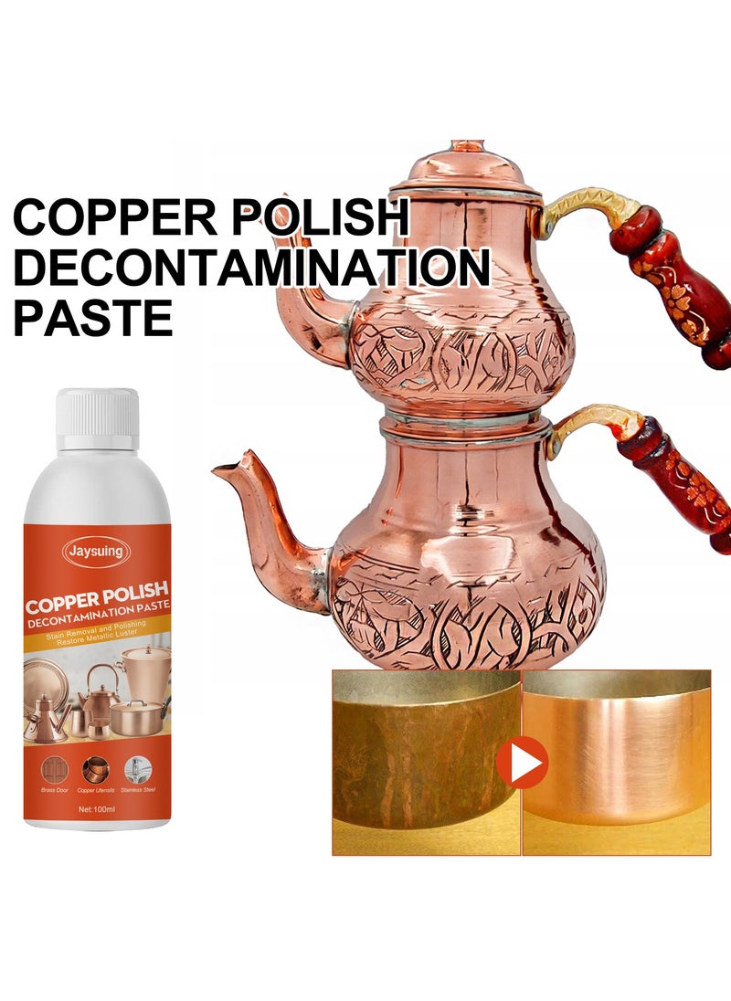 Jaysuing COPPER POLISHDECONTAMINATION PASTE Stain Removal and PolishingRestore Metallic Luster  - Image 1
