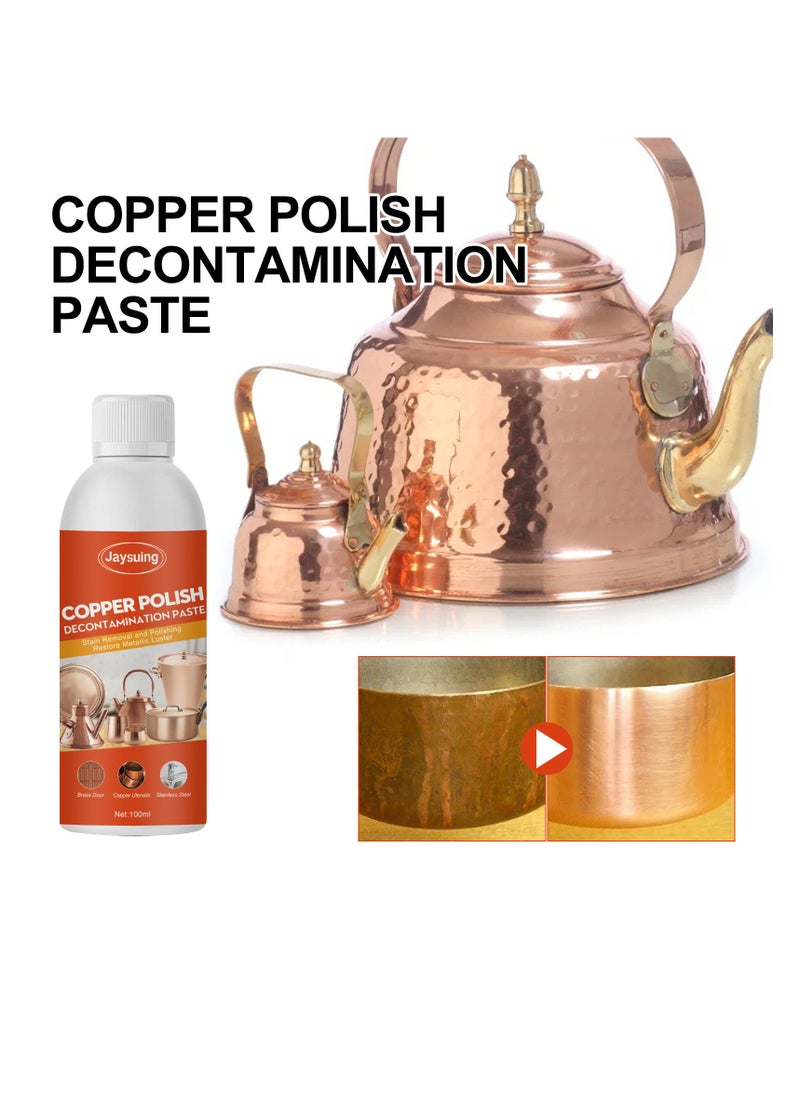 Jaysuing COPPER POLISHDECONTAMINATION PASTE Stain Removal and PolishingRestore Metallic Luster  - Image 2