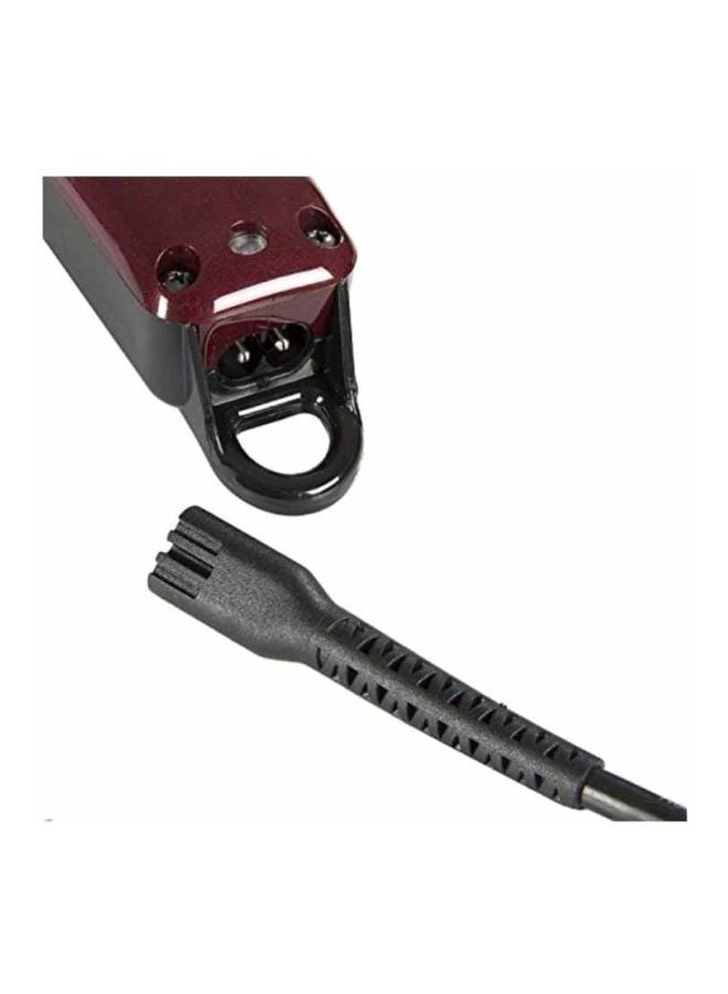 5 Star Professional Magic Hair Clipper,Corded & Cordless,StaggerTooth Blade,8 Premium Guide Combs,3-Pin GCC Plug,Maroon/Silver (0.8–2.5mm) - Image 5