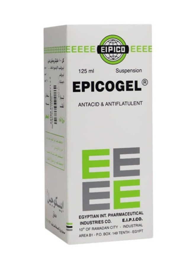 EPICOGEL Antacid & Antiflatulent Suspension, 125ml Bottle