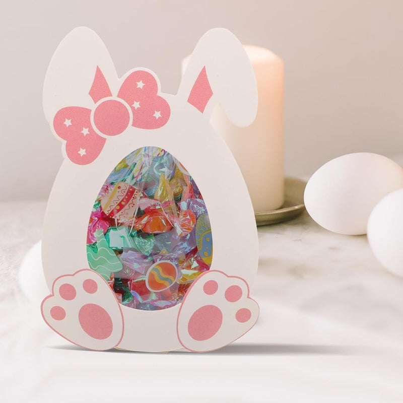 Healeved 10pcs Easter Candy Boxes Bunny Paper Snack Holder Favor Boxes for Party Treats Packaging - Image 5