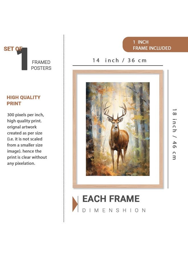 kotart Aesthetic Modern Wall Decor Paintings with Frame for Home Decoration - Painting for Living Room Bedroom - Painting for Wall Decoration (14 x 18 inch) Set of 4 (Classic Wall Painting, 8) - Image 4