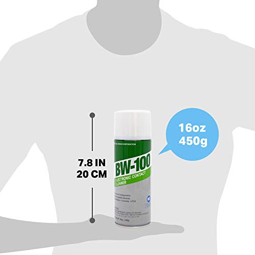 BW-100 Non-Flammable Electronic Contact Cleaner Aerosol Spray - Safely Cleans Joycons, Computers, PCB and More - Removes dust, Dirt and contaminants on Contact-Quick Dry | 4oz/114g | Pack of 3 - Image 2