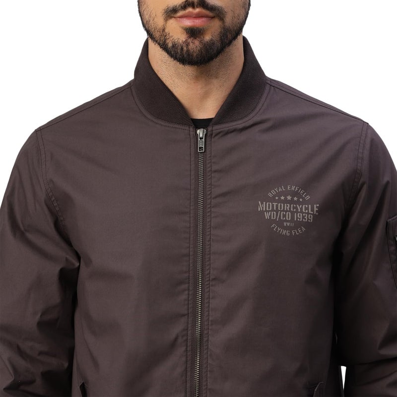Royal Enfield جاكيت بومبر WD/CO بورجوندي (XS) 36 سم - Image 4