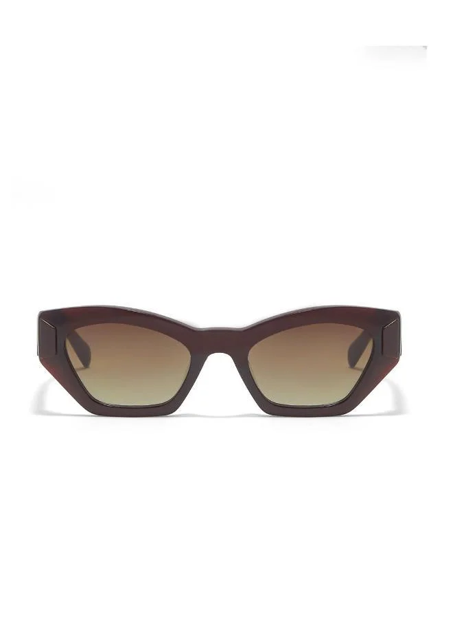 30Sundays 30Sundays Falera Women's Cat Eye Sunglasses, Red/Brown