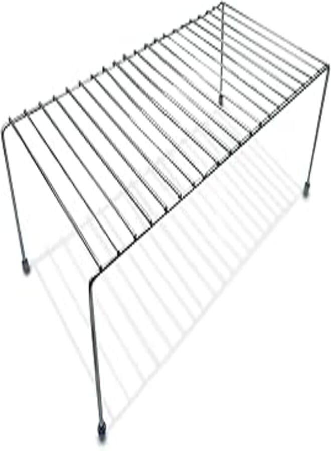 EUROXANTY EUROXANTY Multi-Purpose Metal Shelf | Kitchen Shelf | Dish Drainer Rack | Grid Shelf | Non-Slip Legs | 40 x 21 x 15 cm 