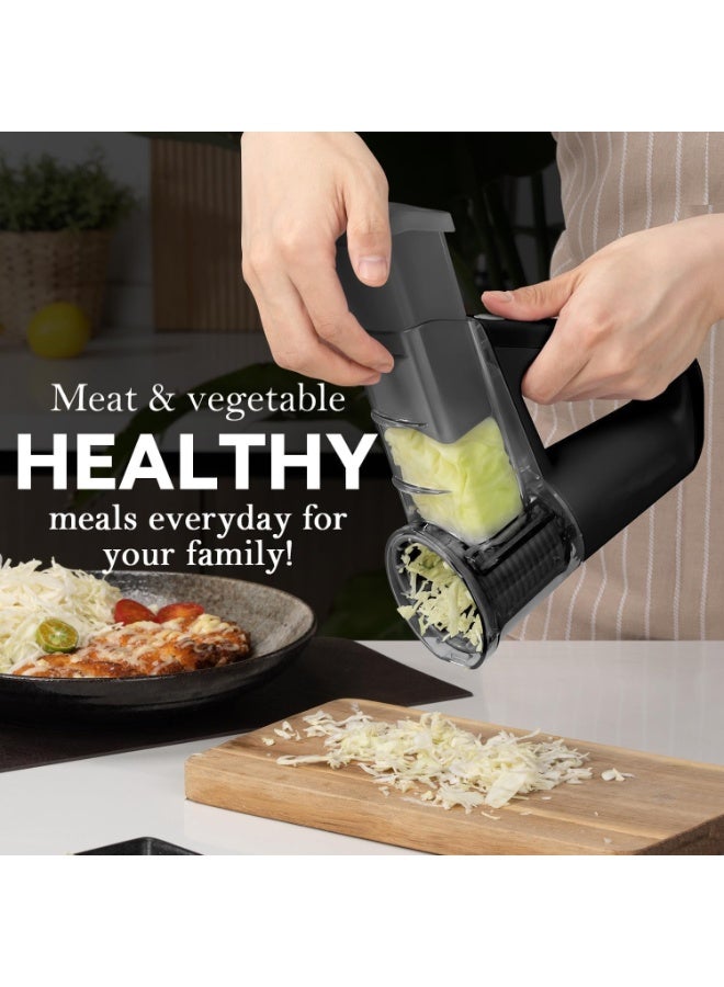 DAZE-me Electric Handheld Vegetable Slicer & Food Chopper with Container – 3 Interchangeable Blades for Slicing, Dicing, and Chopping, Portable Kitchen Tool, Easy-to-Use, Compact Design, Time-Saving Food Prep - Image 2