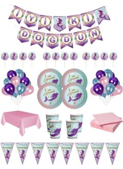 Best Party 8 Person Mermaid Birthday Set - pzsku/Z0A92303E5F6AA6DD8E2BZ/45/_/1737346814/bc9bfe9c-d9de-42f8-bfdc-f8947feab680