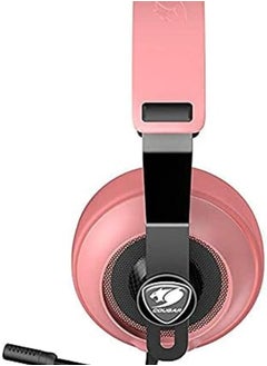 كوجار سماعة الألعاب Phontum Essential Stereo Driver 40 مم نوع الميكروفون غير القابل للفصل موصل 3.5 مم متوافق مع جهاز PS5 وXbox والكمبيوتر الشخصي وردي  - Image 2